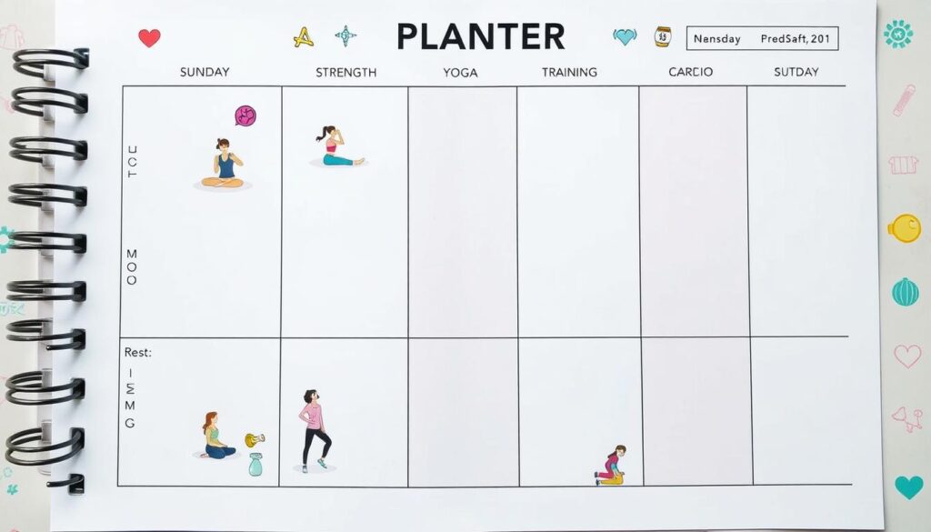 balanced weekly routine