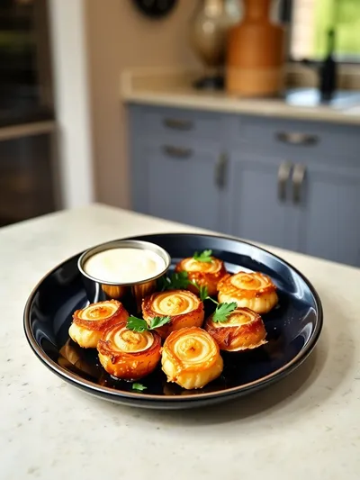 Air Fryer Crispy Mini Blooming Onions - cooking process