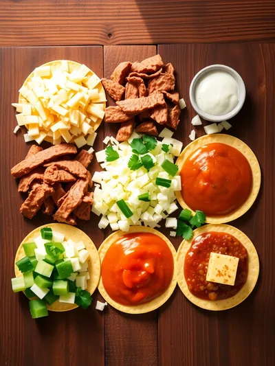 5-Ingredient Beef Enchiladas - ingredients preparation