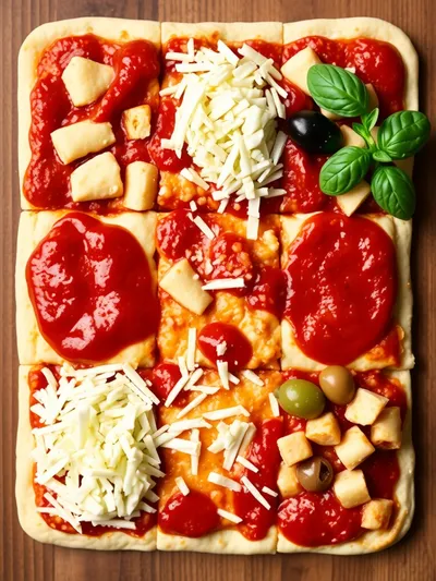 Biscuit Pizza Casserole Recipe - ingredients preparation