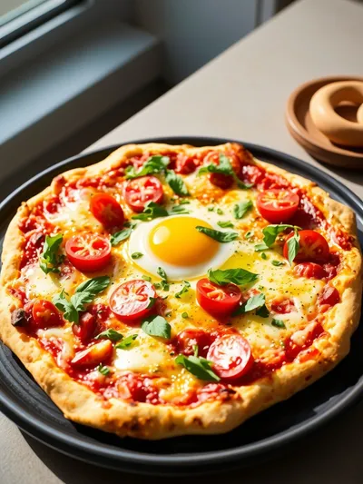 Best Breakfast Pizza Recipe - cooking process