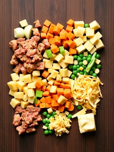 Cattle Drive Casserole - ingredients preparation