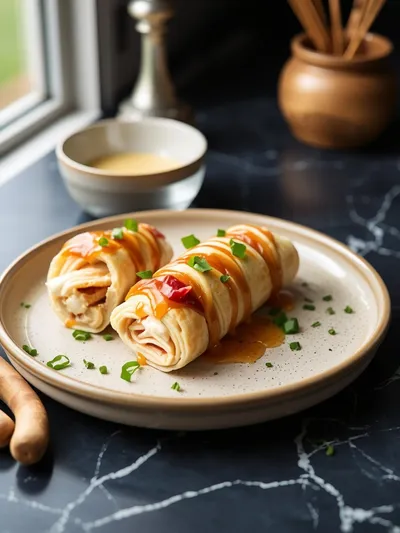 Chicken Bacon Ranch Roll Ups - ready to serve