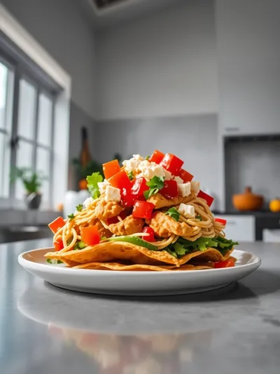 Easy Chicken Tostadas Recipe
