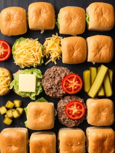 Chopped Cheese Sliders Recipe - ingredients preparation