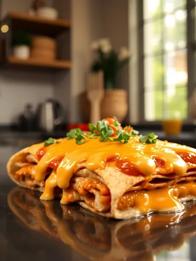 Creamy Queso Chicken Enchiladas