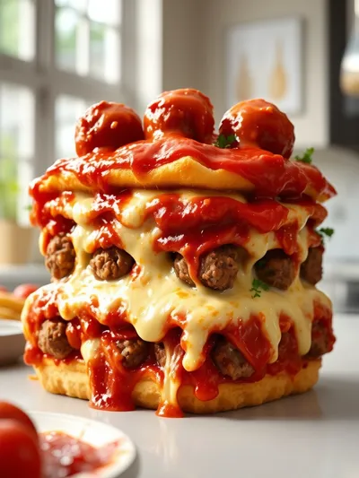 Dump and Bake Meatball Casserole