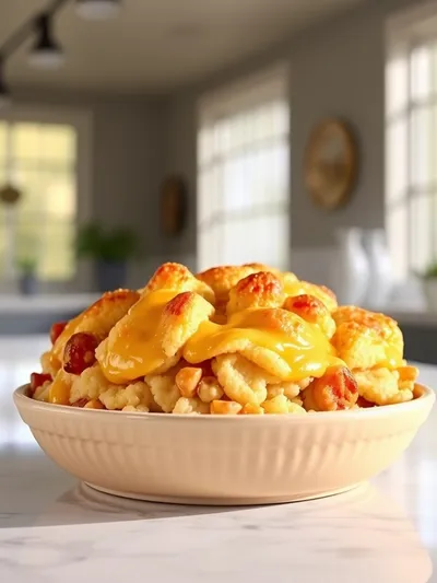 Easy Chicken Cobbler Dinner Casserole