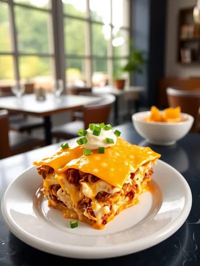 Easy Dorito Casserole - cooking process