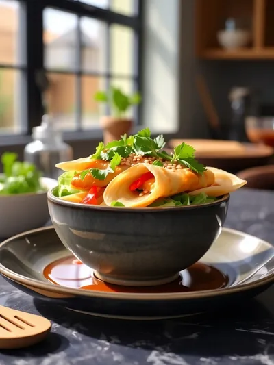 Easy Egg Roll in a Bowl - cooking process