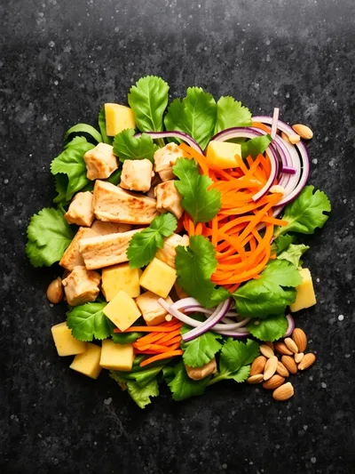 Hawaiian Chicken Salad – Tropical Twist - ingredients preparation