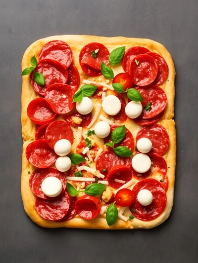 High Protein Beef Pepperoni Pizza Rolls - ingredients preparation