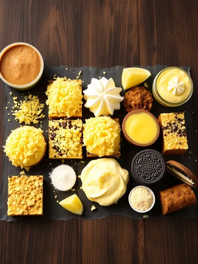 No-Bake Golden Oreo Lemon Dessert - ingredients preparation