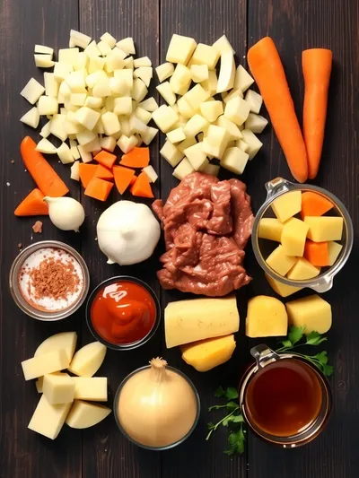 Simple Old Fashioned Goulash Recipe - ingredients preparation