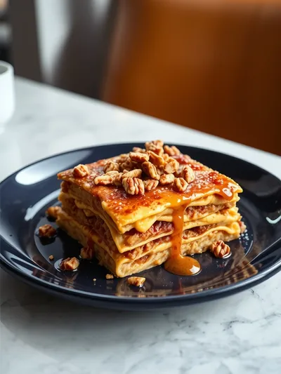 Pecan Pie Lasagna - cooking process