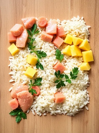 Pineapple Chicken and Rice Recipe - ingredients preparation