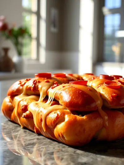 Pull-Apart Beef Pepperoni Pizza Monkey Bread