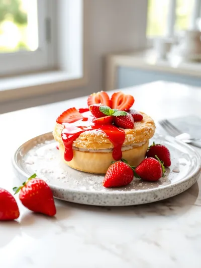 Strawberry Cheesecake Danish Recipe - ready to serve