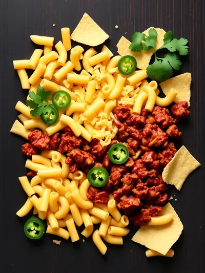 Taco Mac and Cheese - ingredients preparation