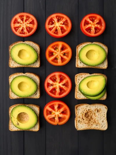 Tomato Avocado Sandwich Recipe - ingredients preparation