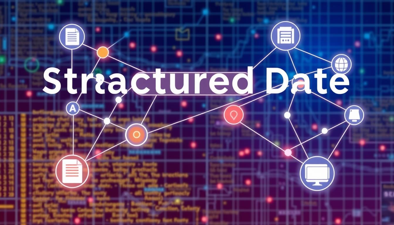 Structured data markup for search engines