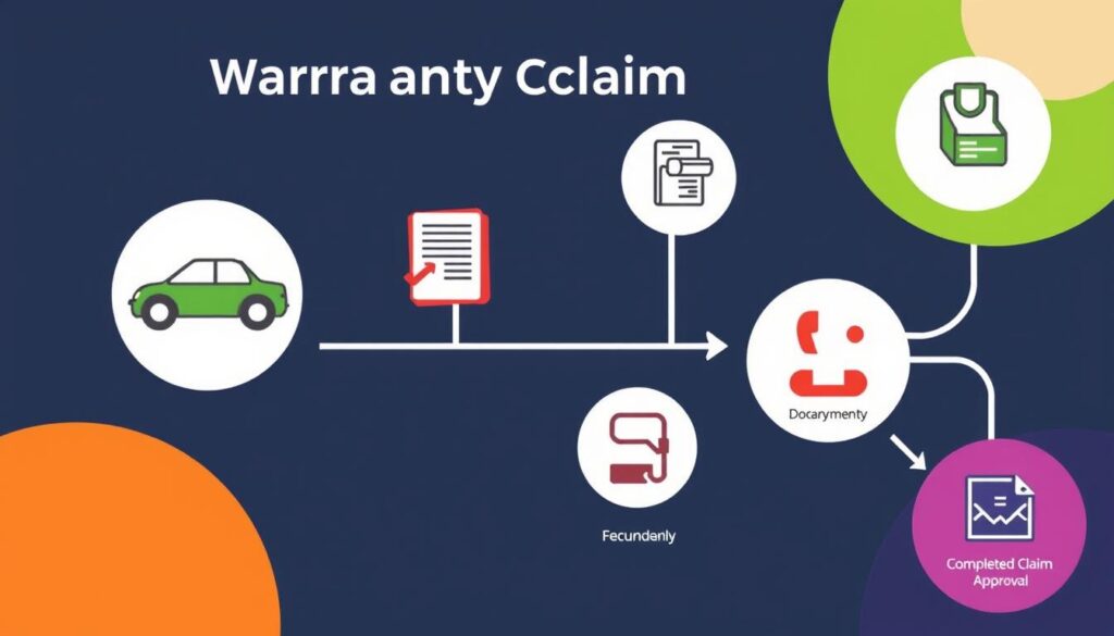 car warranty claim process visualization