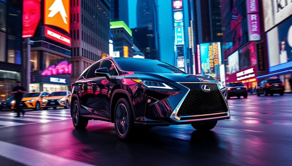 urban driving in Lexus RX 350